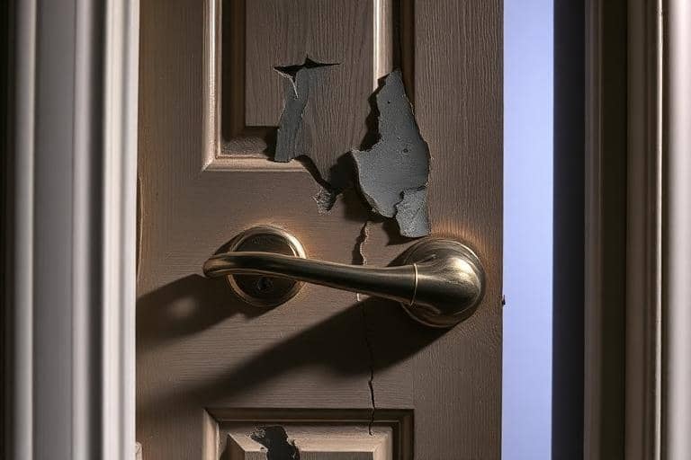 Ouverture et réparation de porte aprés infraction